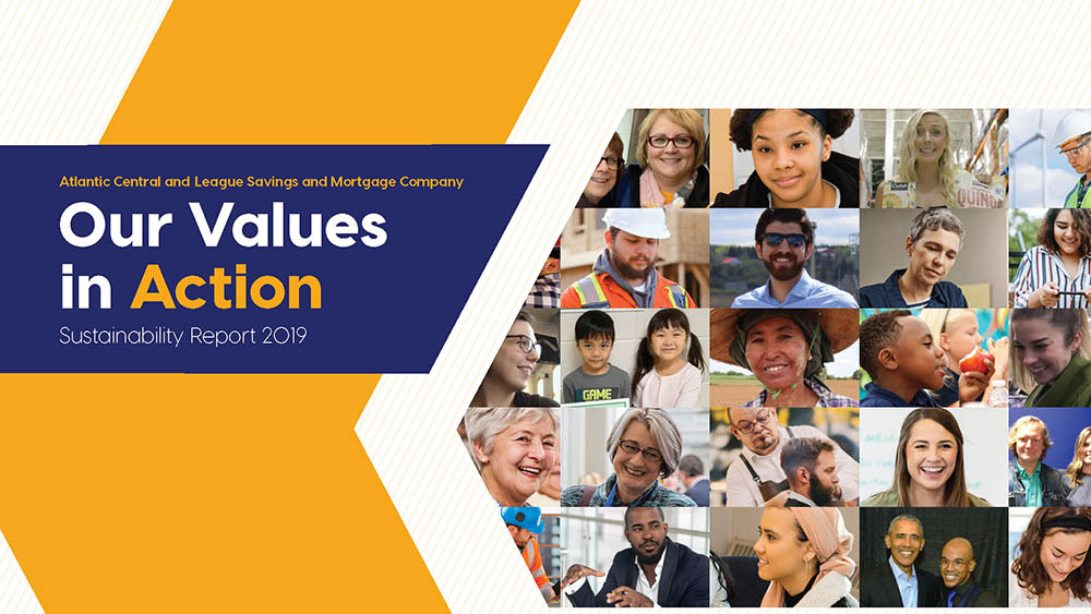 Cover of the 2019 Sustainability Report: Our Values in Action